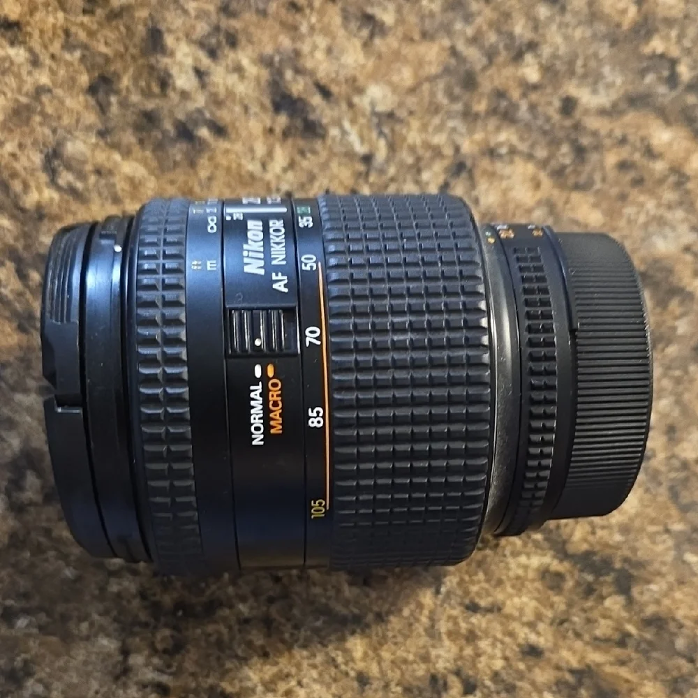 Nikon Black AF Nikkor Lens with Auto-Focus and F-Mount